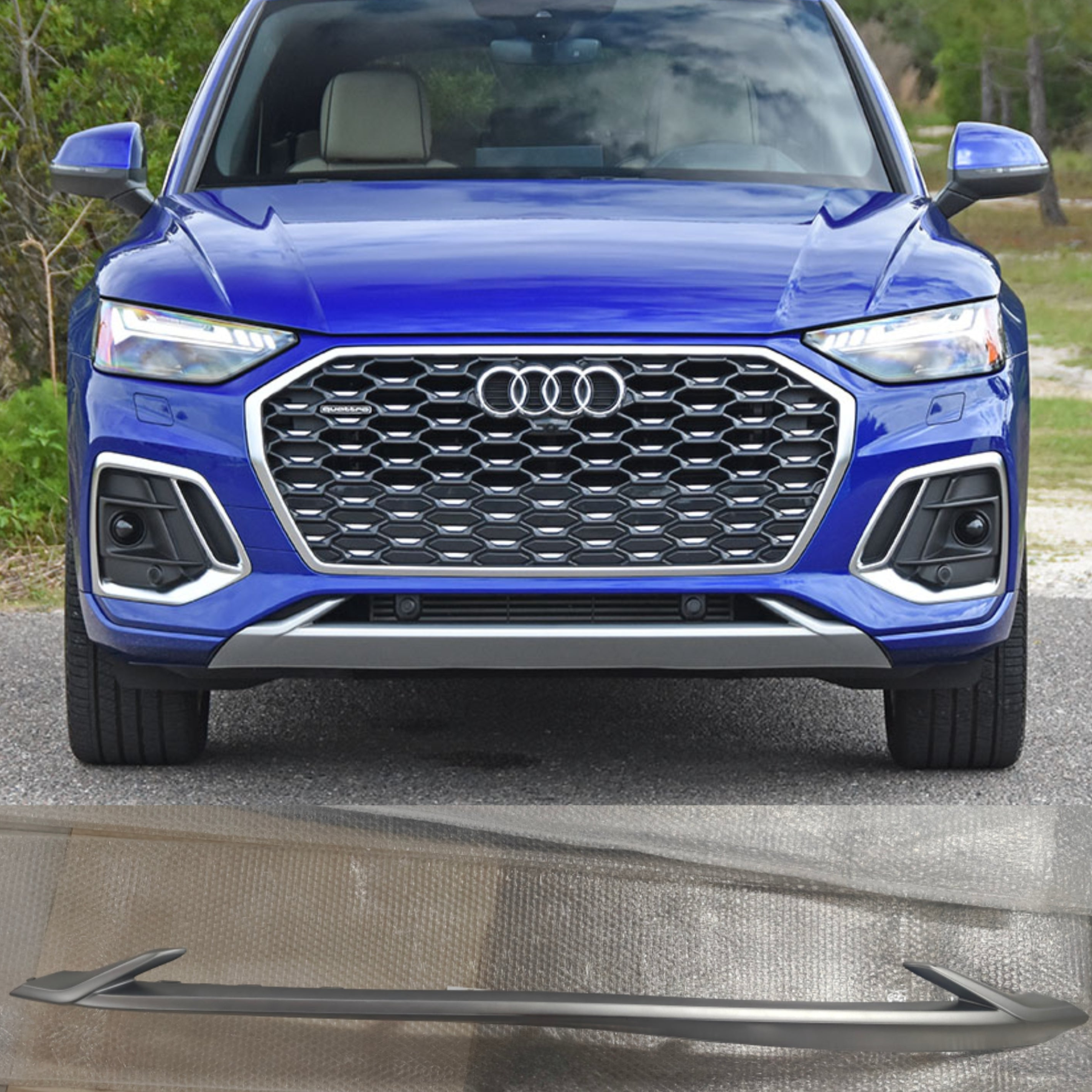 Front Bumper Spoiler 80D807531DIX3 Compatible With Audi Q5 80 (2020-2024) Tag No.96