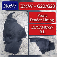 Rear Left  Fender Liner 51717340927 Compatible With BMW 3  Series  G20, G80, G28 Tag-FE-97