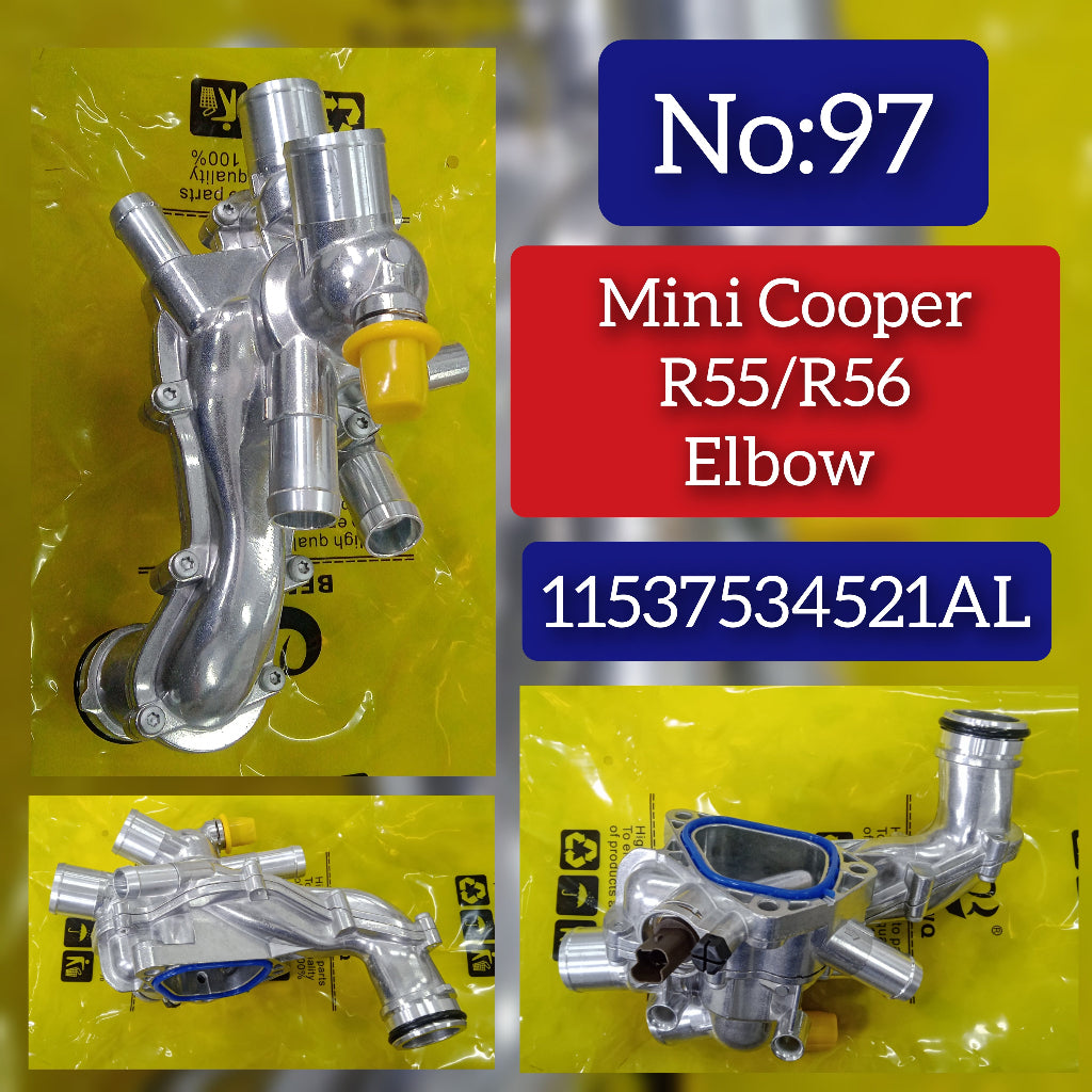 Thermostat Housing Assembly 11537534521AL Aluminium Compatible With MINI R56/R57  Tag-E-97