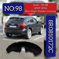 Rear Right Fender Linning 8R0810172C  Compatible With AUDI  Q5 8R Tag No.98