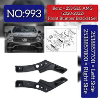 Front Bumper Bracket Left 2538857700 & Right 2538857800 Compatible With Mercedes-Benz GLC-CLASS W253 (2020-2022) Tag No.993
