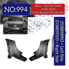Front Bumper Bracket Left 2538858903 & Right 2538859103 Compatible With Mercedes-Benz GLC-CLASS W253 (2020-2022) Tag No.994