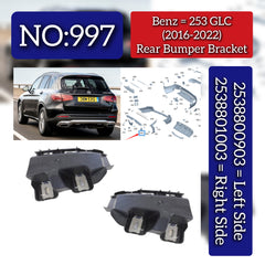 Rear Bumper Bracket Left 2538800903 & Right 2538801003 Compatible With Mercedes Benz (W253) GLC-Class (2016-2022) Tag No.997