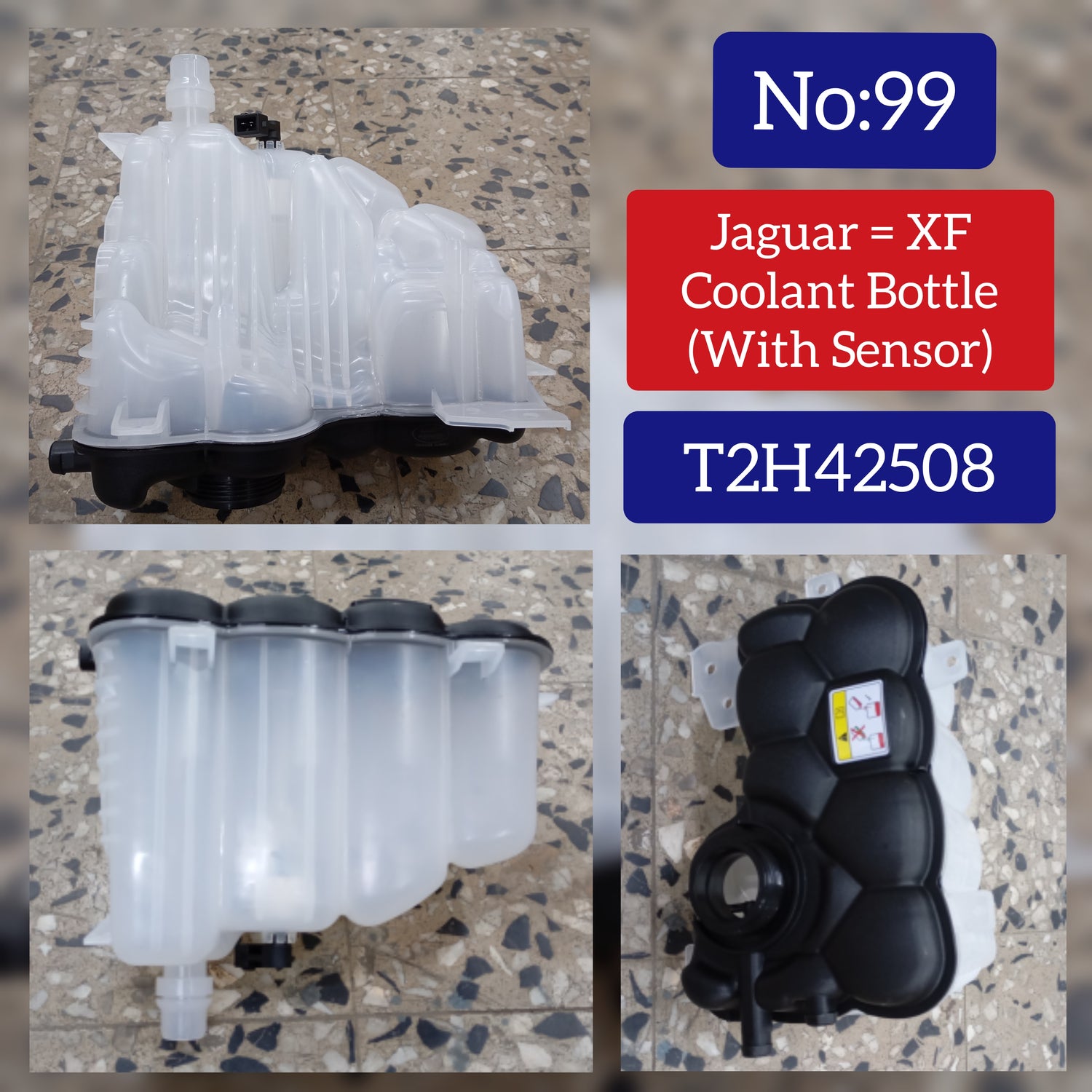 Expansion Tank T2H42508 LR128194 Compatible With RANGE ROVER VELAR (L560) Tag No.96