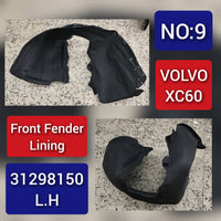 Front Left Fender Liner Left 31298150 31365010 Compatible With VOLVO XC60 (2009-2017) Tag-FEV-09