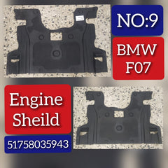 ENGINE COMPARTMENT SPLASH SHIELD 51758035943 Compatible with BMW 5 Series F07 Tag No.9