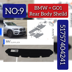 Engine Sheild 51757404241 Compatible With BMW X3 G01 Tag No.9