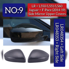 Side Mirror Cover Set Right LR048353 & Left LR048354 Compatible With Land Rover Discovery Sport - L550 (2014-2019) Tag No.9