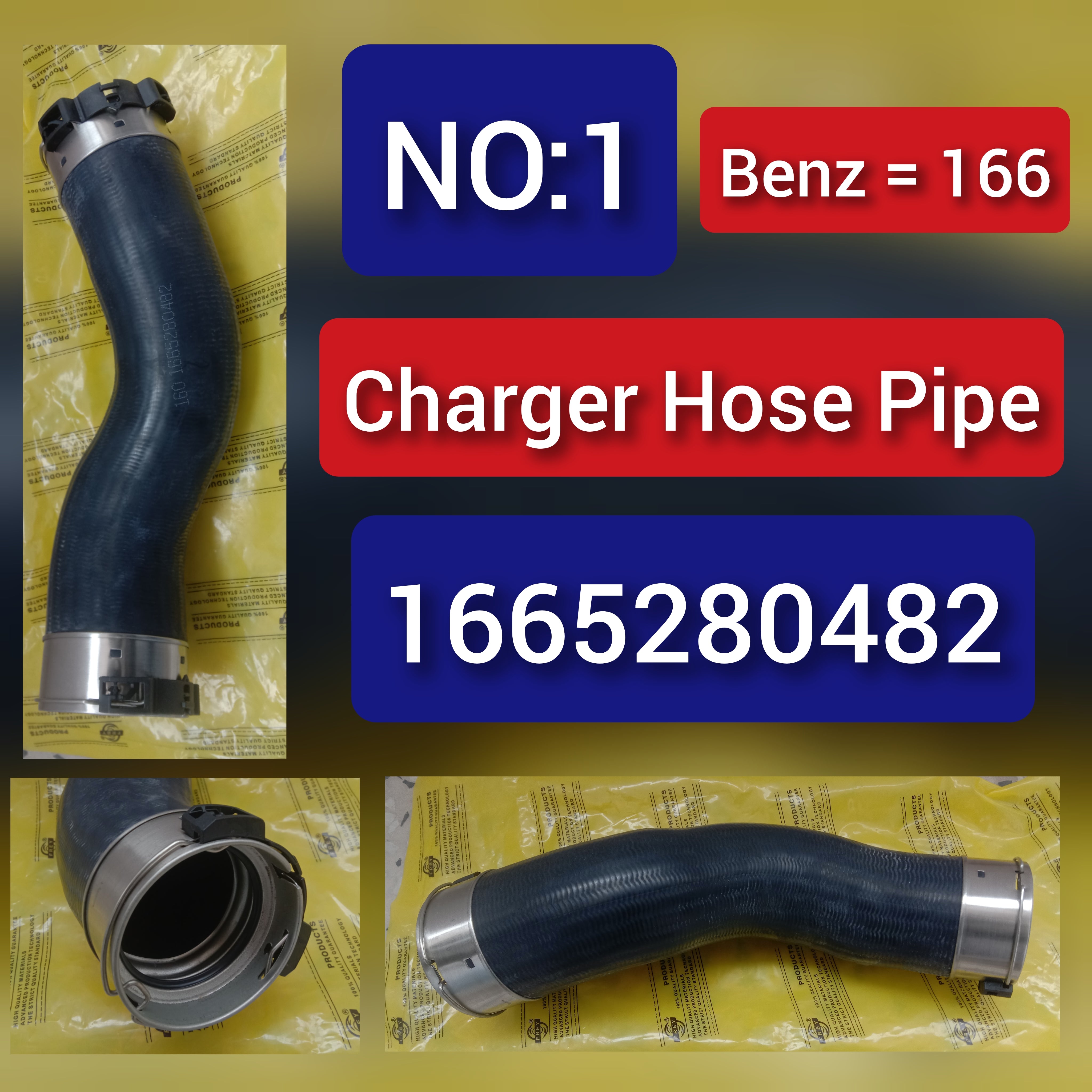 Charger Hose Pipe 1665280482 for Mercedes-Benz GLE W166 Tag-H-01