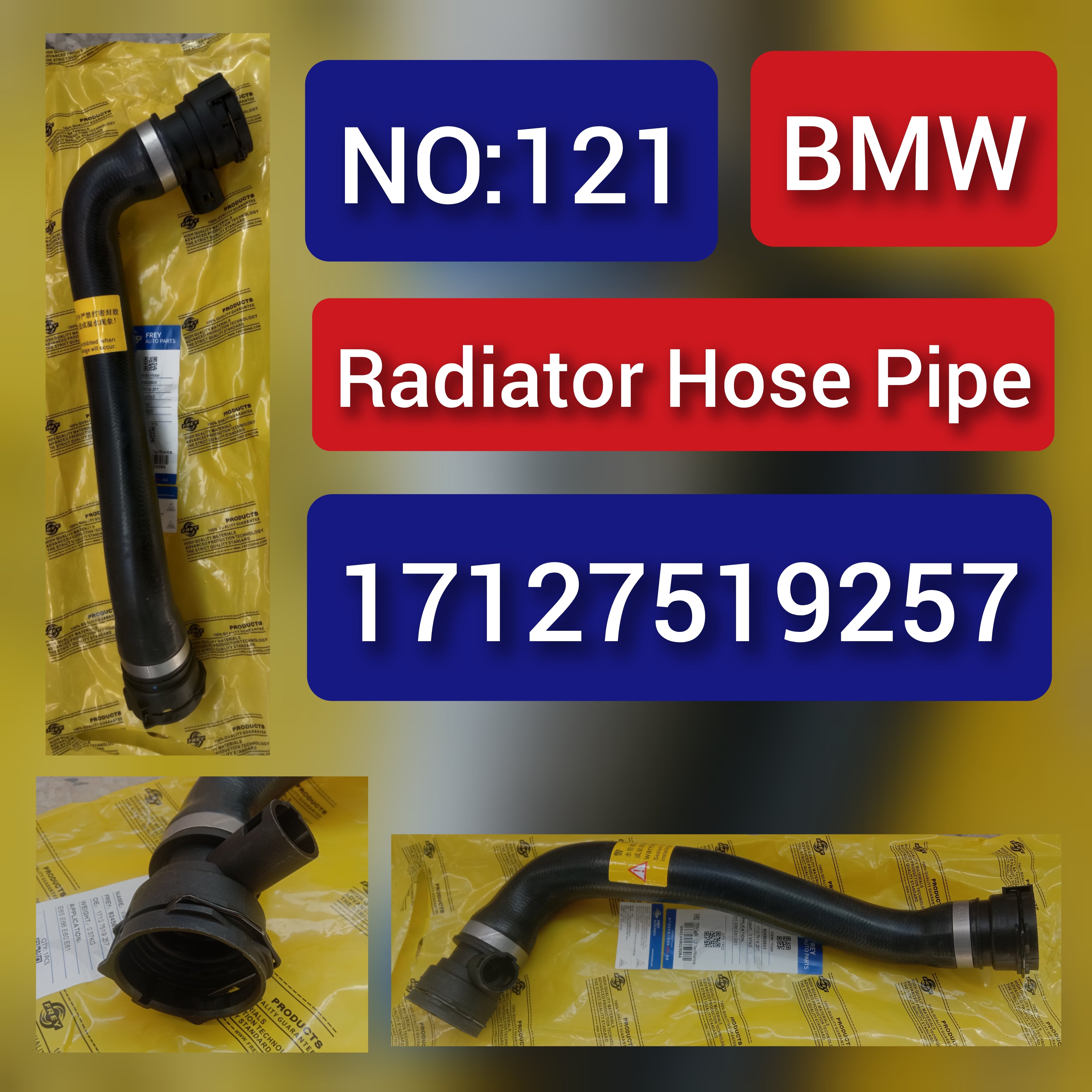 Radiator Hose Pipe 17127519257 For BMW 5 Series E60 Tag-H-121