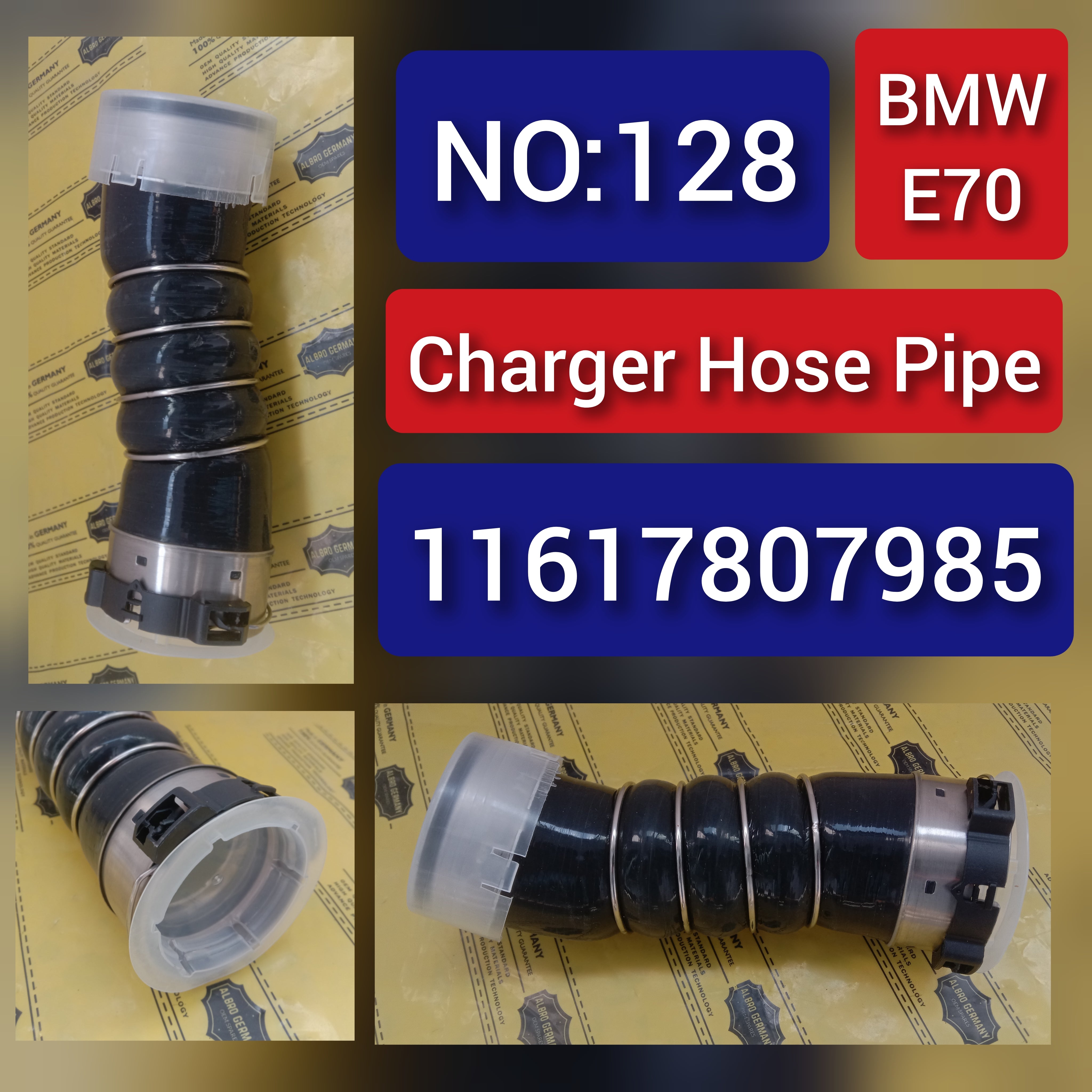 Charger Hose Pipe 11617807985 For BMW X5 E70 TAg-H-128