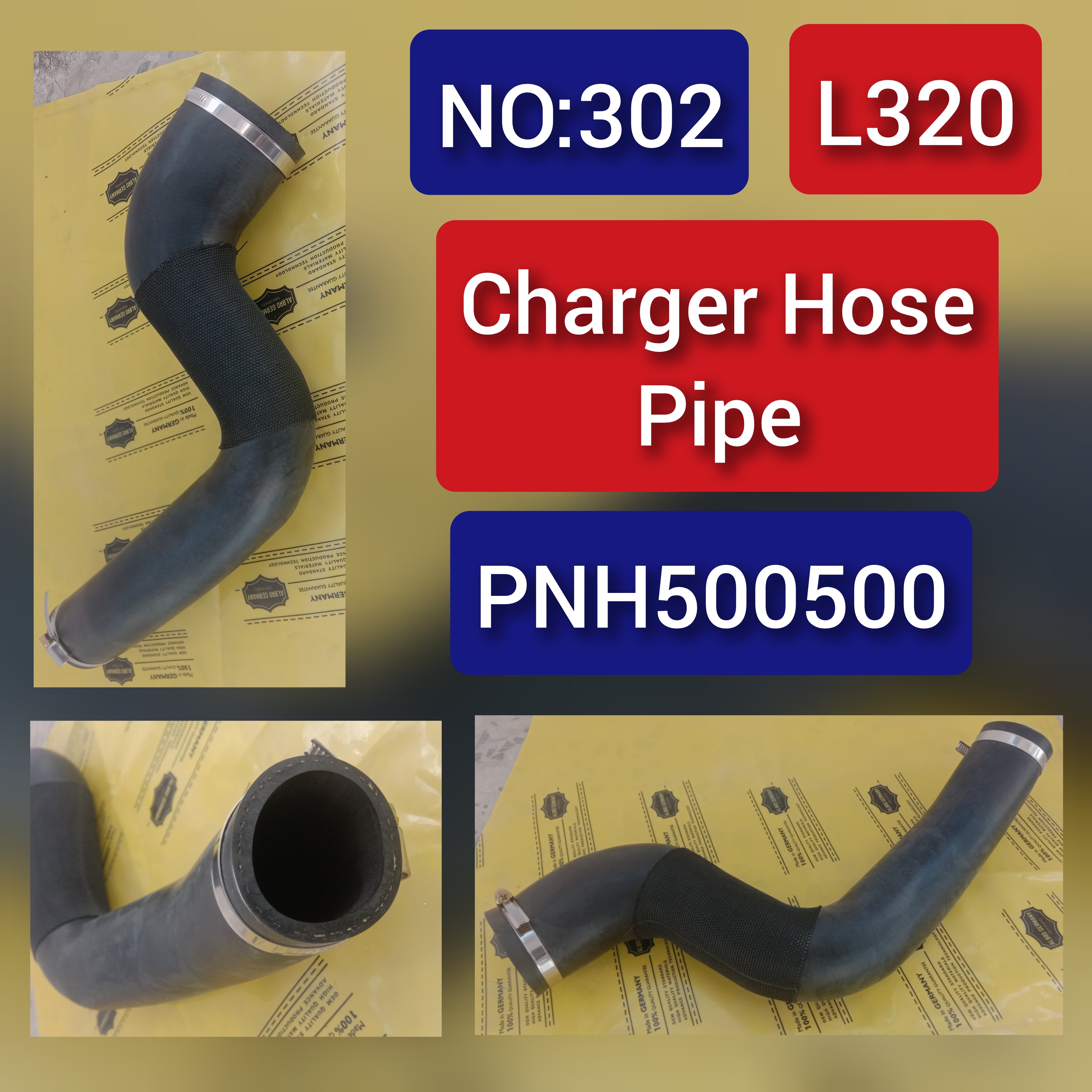 Charger Air Hose Pipe PNH500500 For LAND ROVER RANGE ROVER  SPORT I L320 Tag-H-302