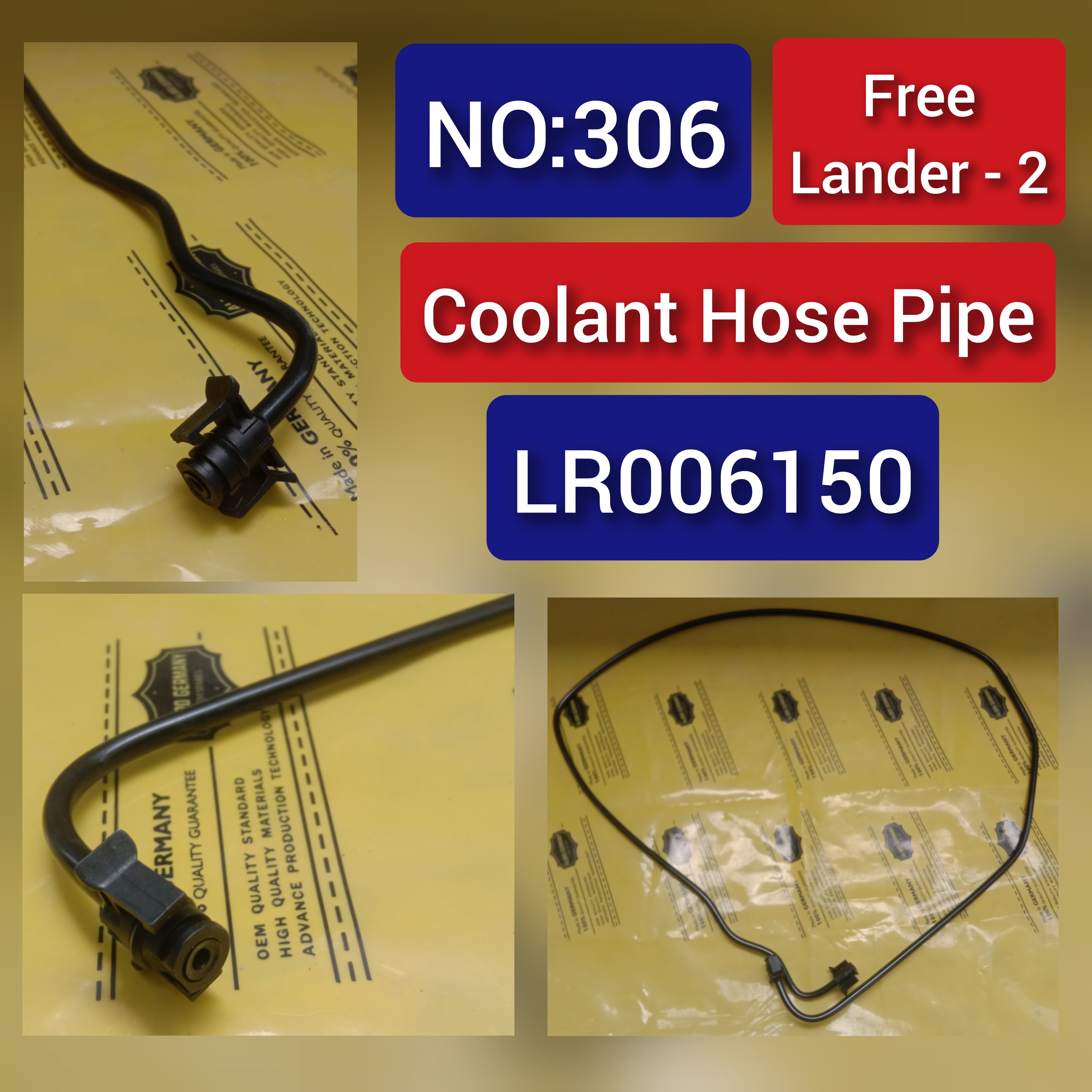 Coolant Hose Pipe LR006150 For LAND ROVER FREELANDER  L359 Tag-H-306
