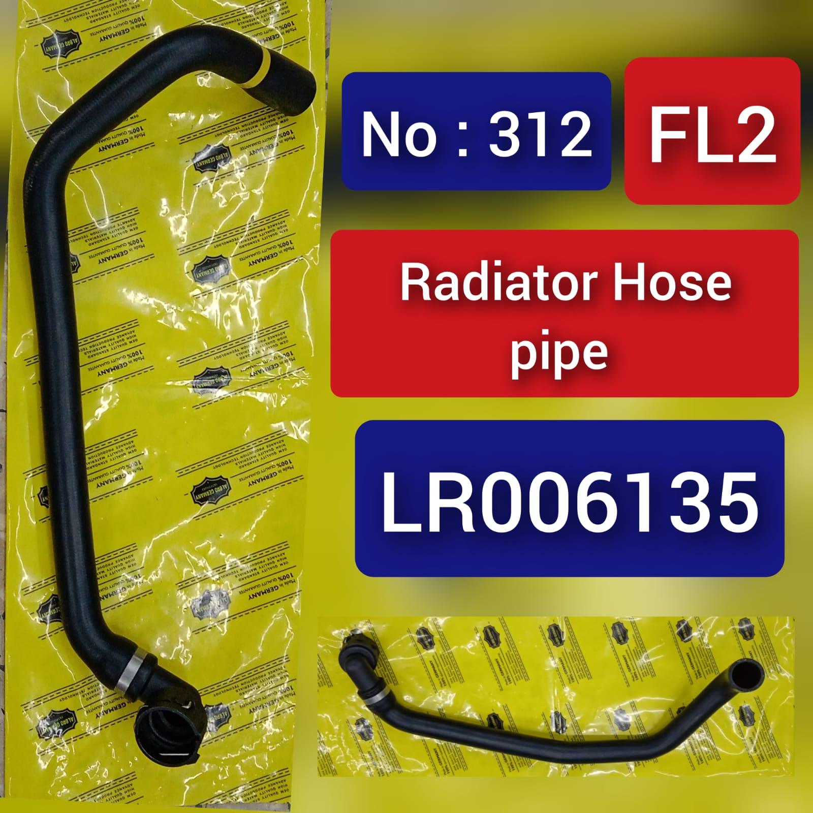 Radiator Hose Pipe LR006135 For LAND ROVER FREELANDER L359 LR2 Tag-H-312