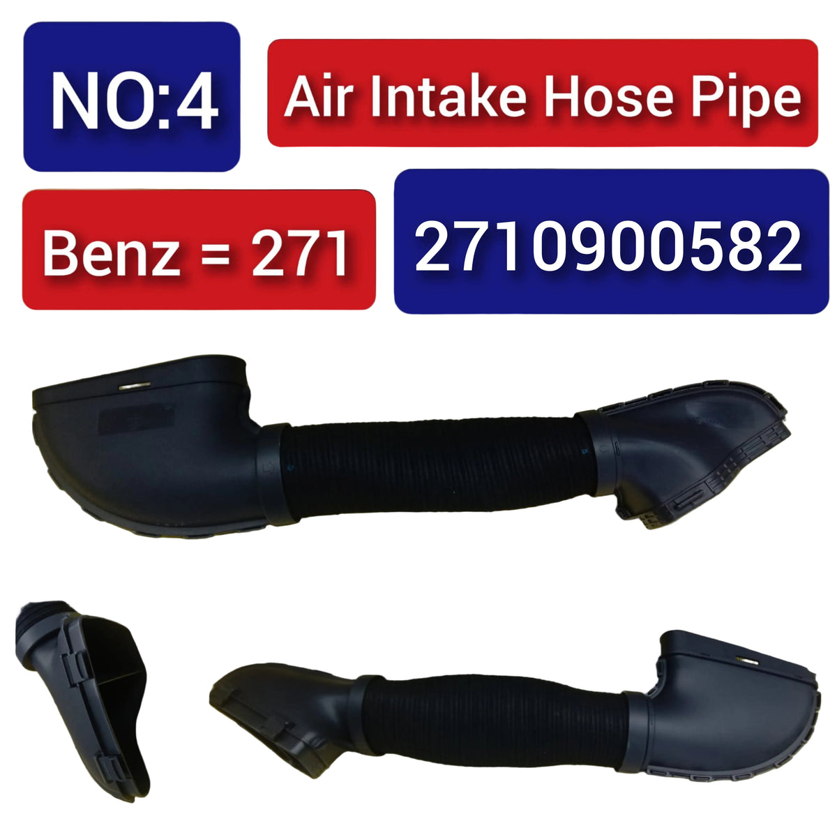 Intake Hose Pipe 2710900582 A2710900582 Compatible With Mercedes Benz C-CLASS W204 M271(2007- 2016 ) Tag-H-04