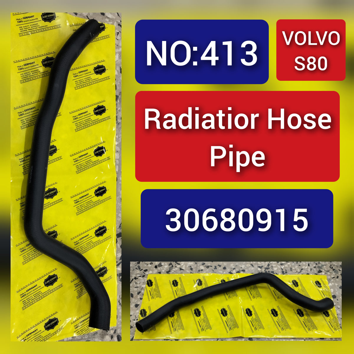 Radiator Hose Pipe 30680915 For Volvo S80 Tag-H-413