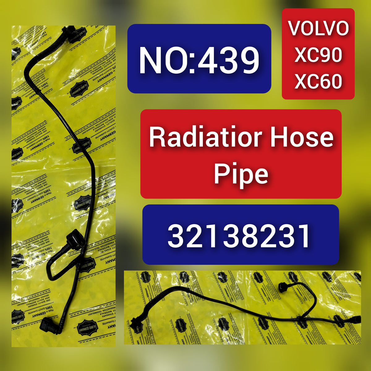 Radiator Hose Pipe 32138231 For Volvo XC90 Tag-H-439