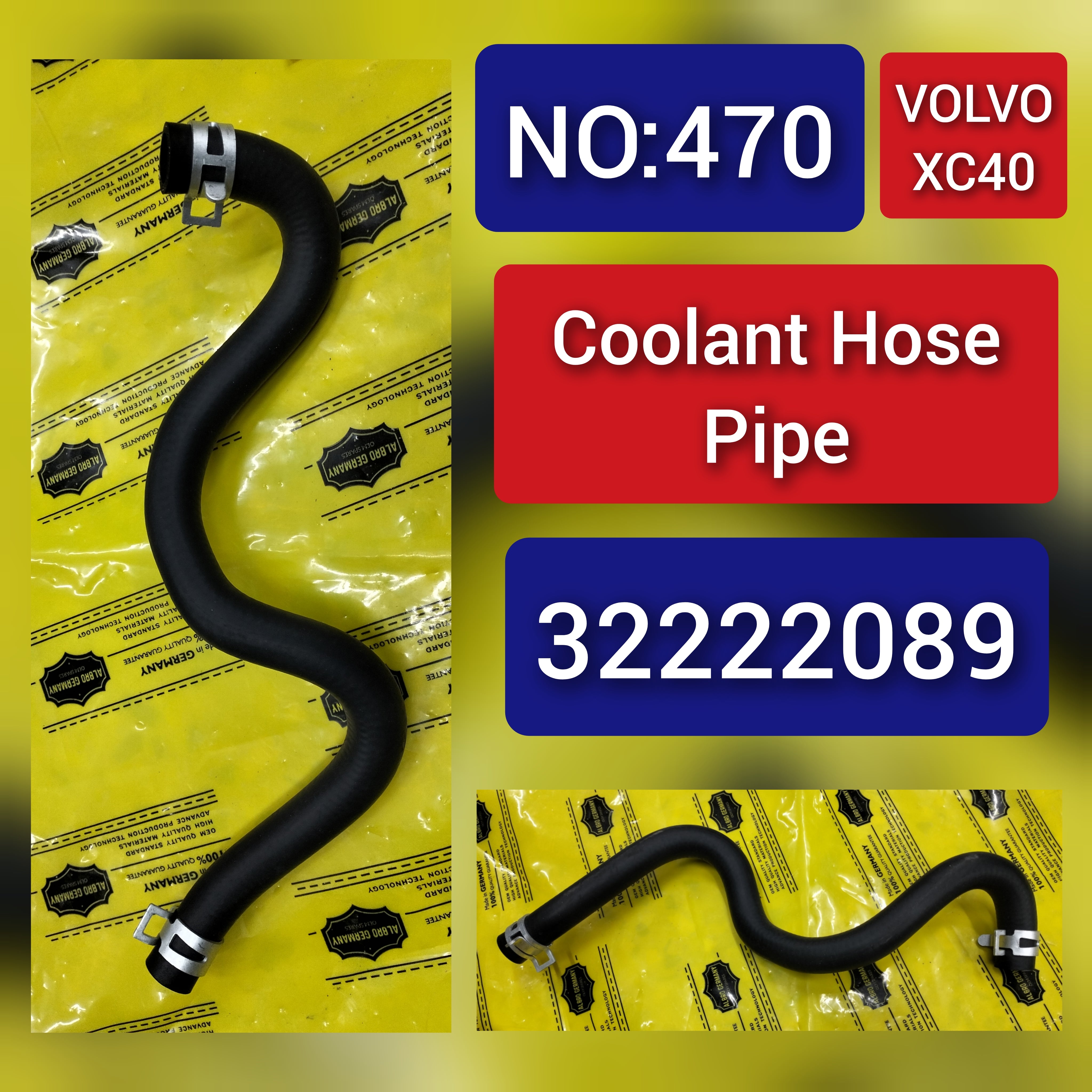 Coolant Hose Pipe 32222089 For Volvo XC40 Tag-H-470