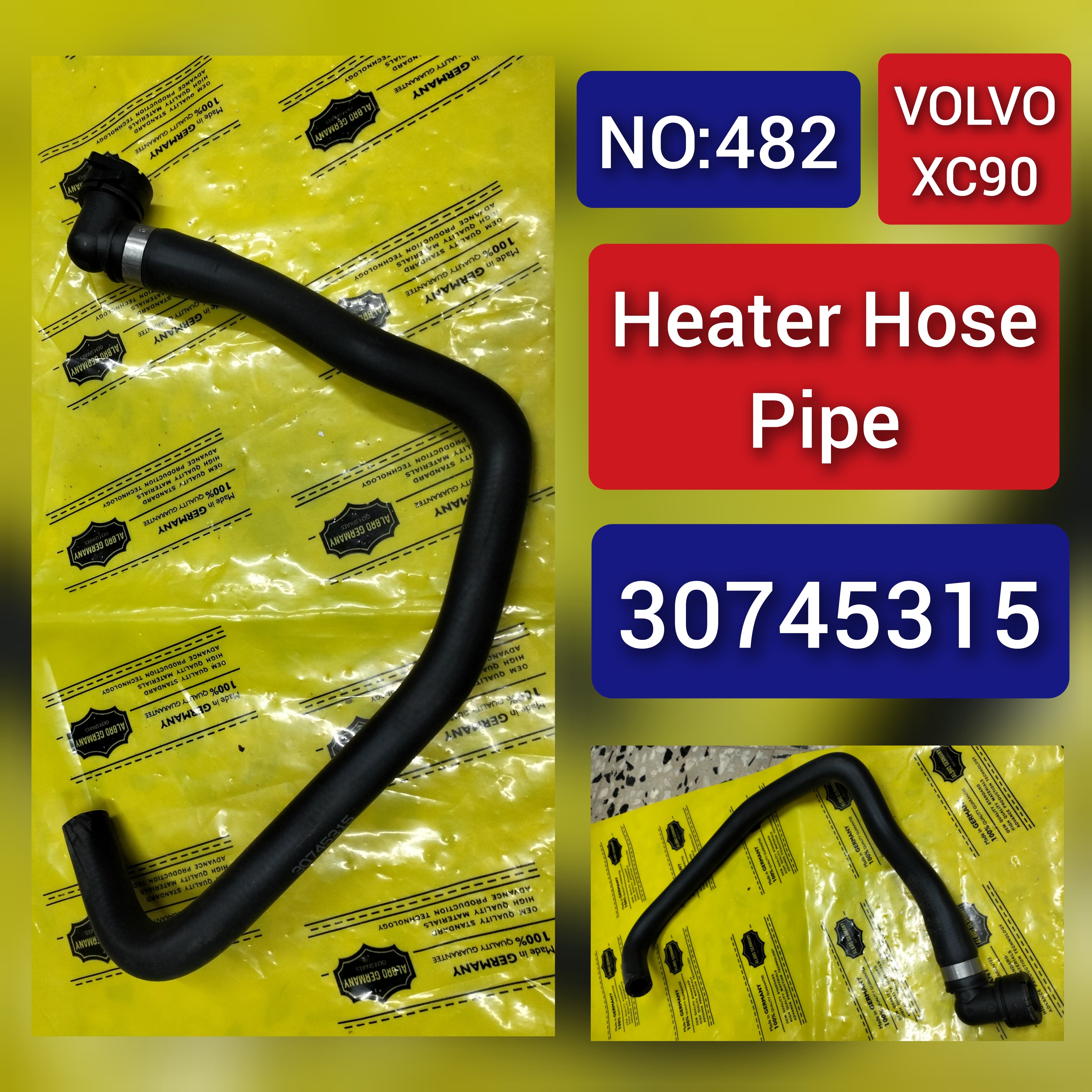 Heater Hose Pipe 30745315 For Volvo XC90 Tag-H-482