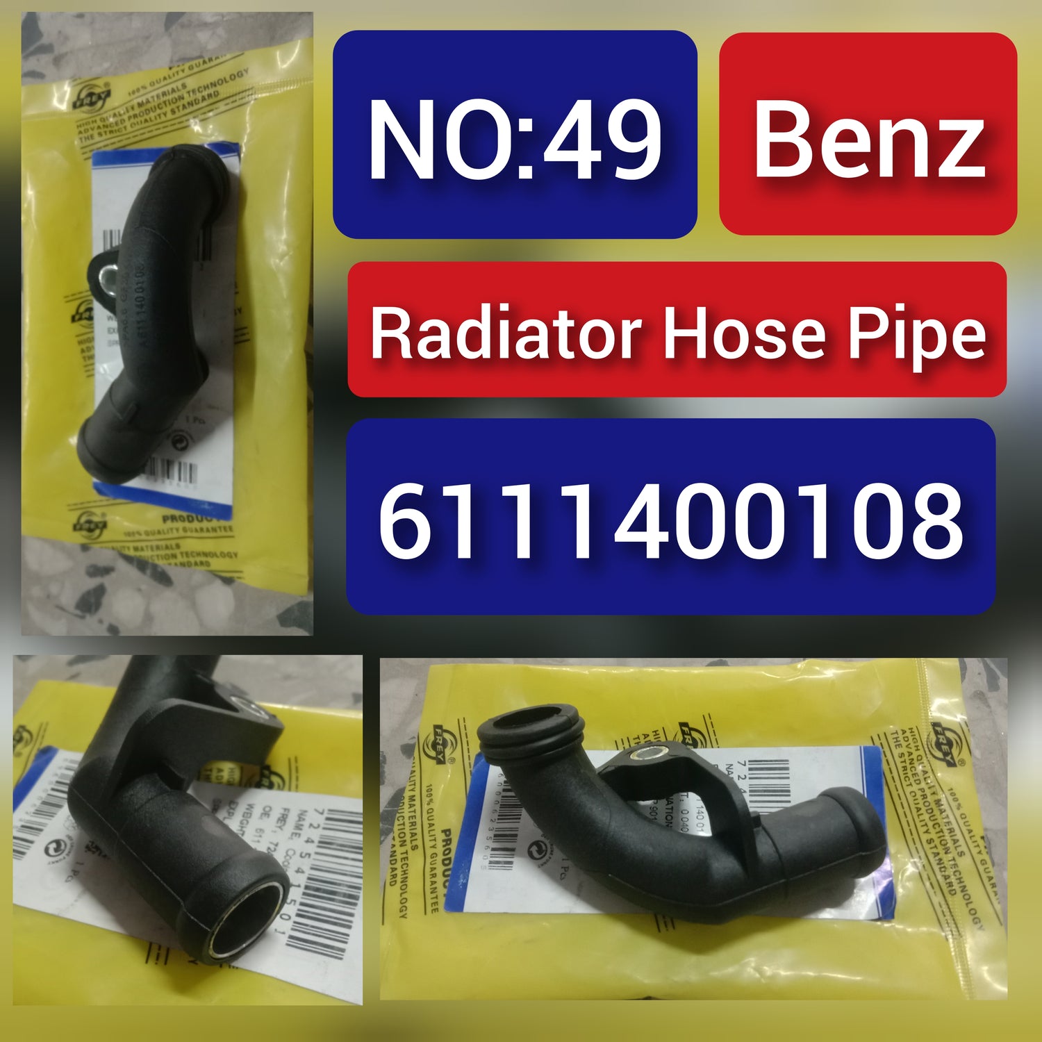 Radiator Hose Pipe  6111400108 For MERCEDES CLASS E 200 220 270 Tag-H-49