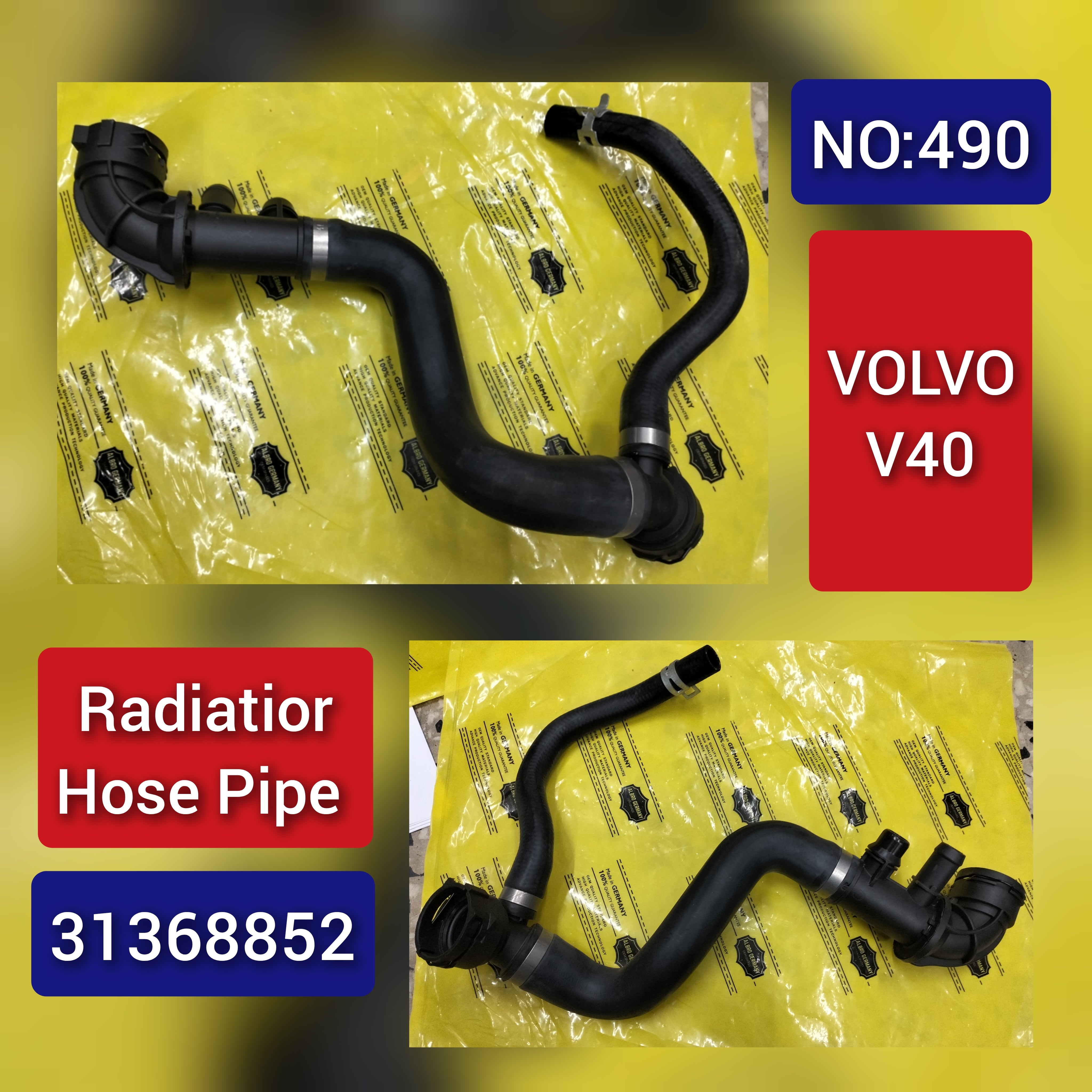 Radiator Hose Pipe 31368852 For Volvo V40 Tag-H-490