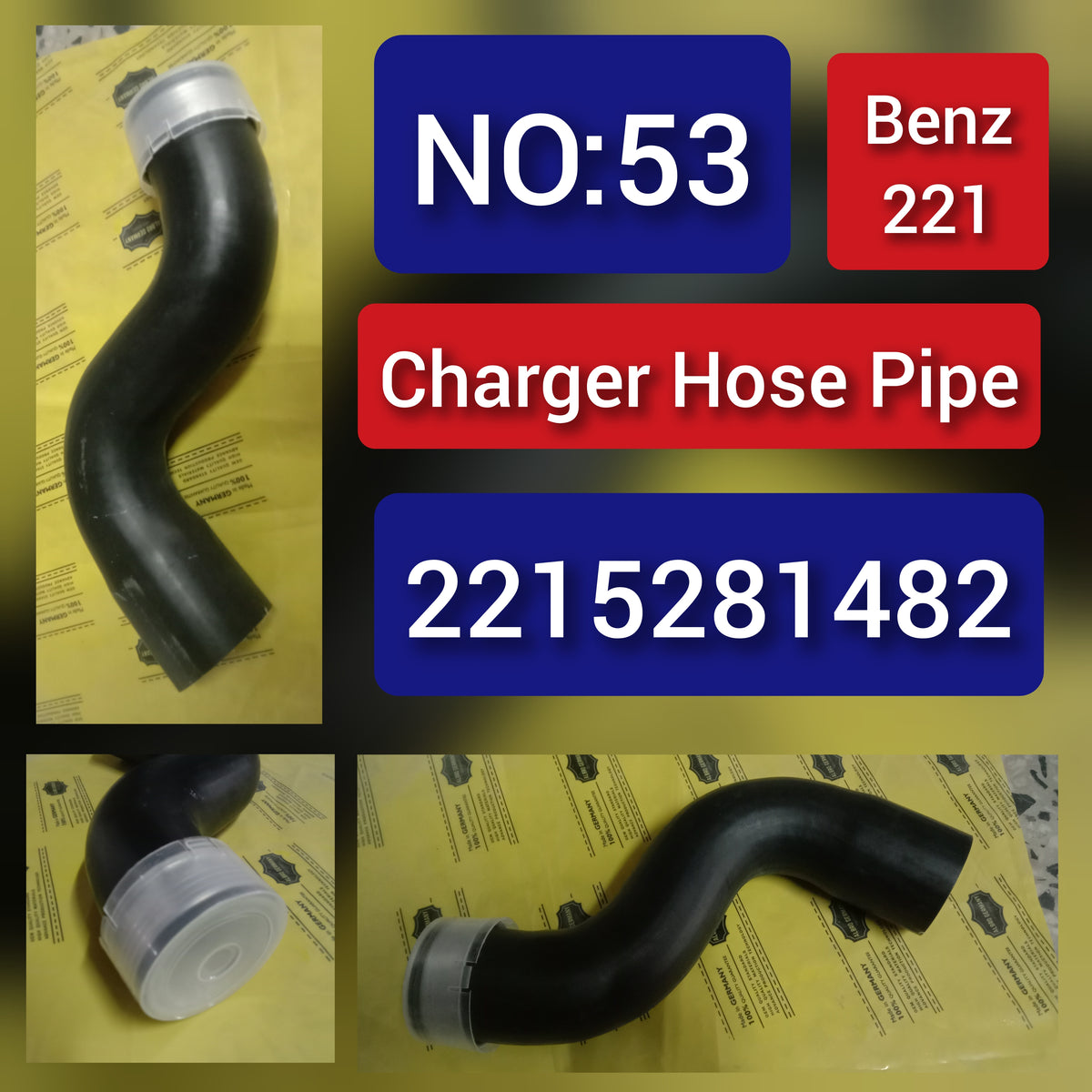 Charger Hose Pipe 2215281482 2215281182 A2215281182 A2215281482 For Mercedes S-Class W221 Tag-H-53