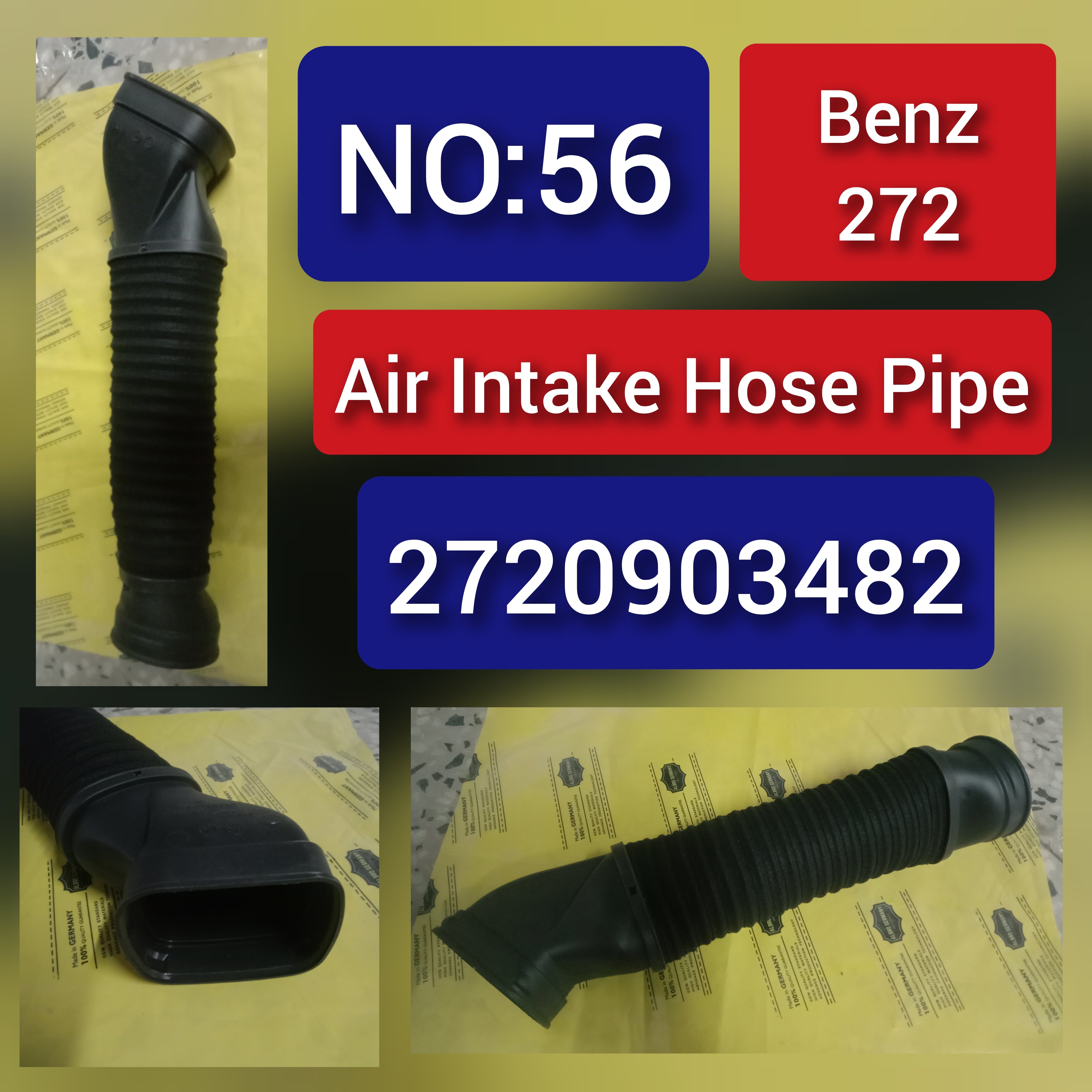 Intake Hose Pipe 2720903382 2720903482 Left and Right  for MERCEDES-BENZ S-CLASS W221 Tag-H-56