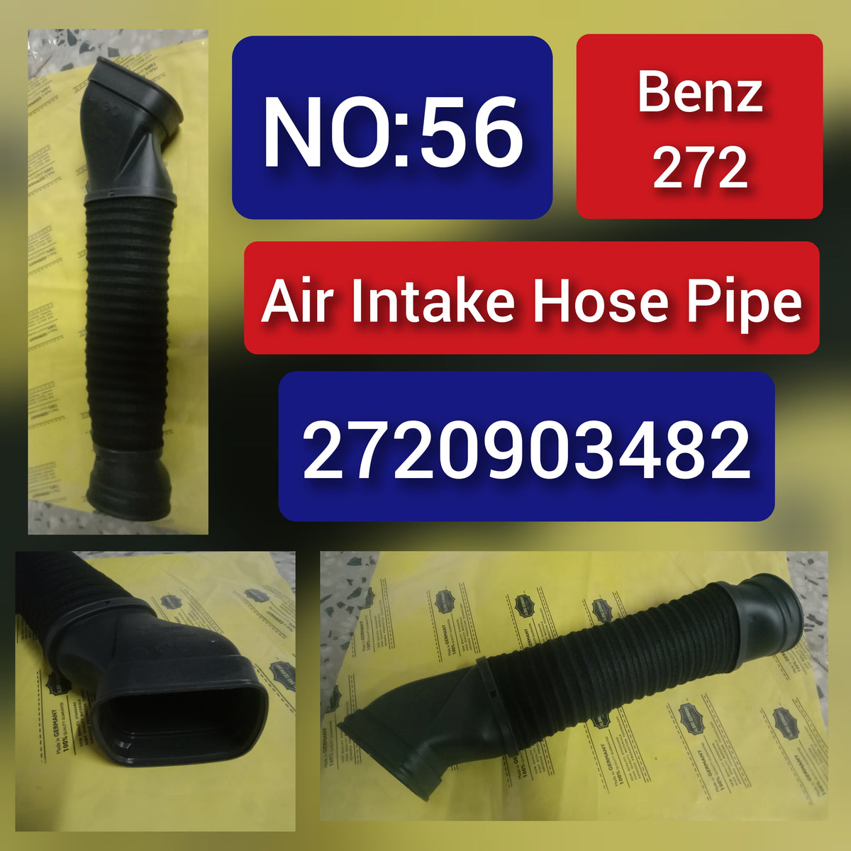 Intake Hose Pipe 2720903382 2720900882 2720903482 A2720903382 A2720903482 Left and Right  for MERCEDES-BENZ S-CLASS W221 Tag-H-56