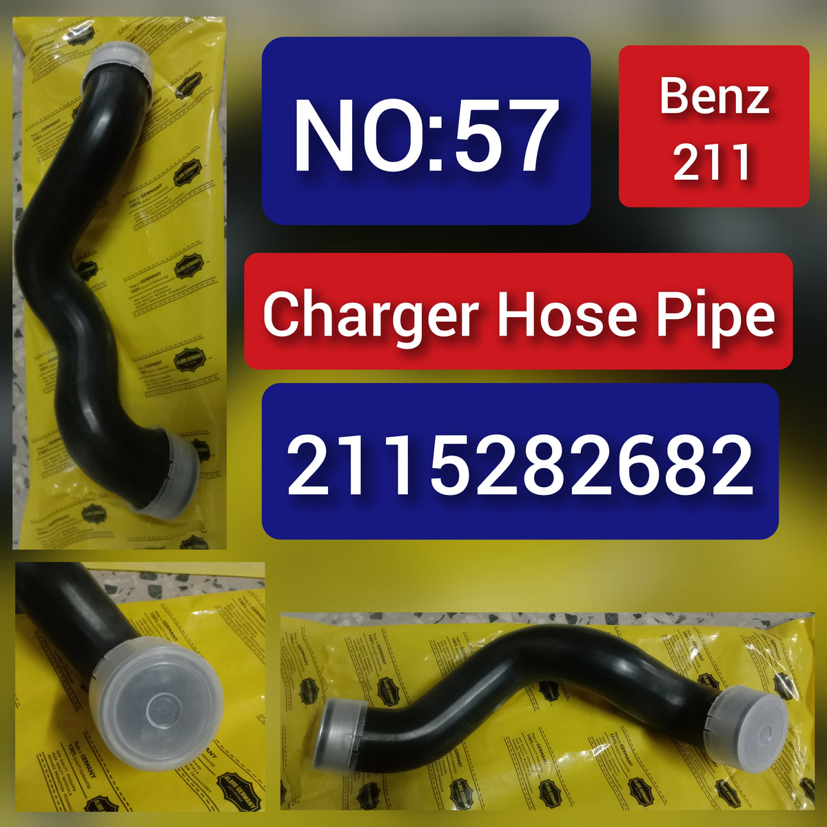 Charger Air Hose Pipe 2115282682 A2115282682 For MERCEDES-BENZ E Class E-CLASS W211 Tag-H-57