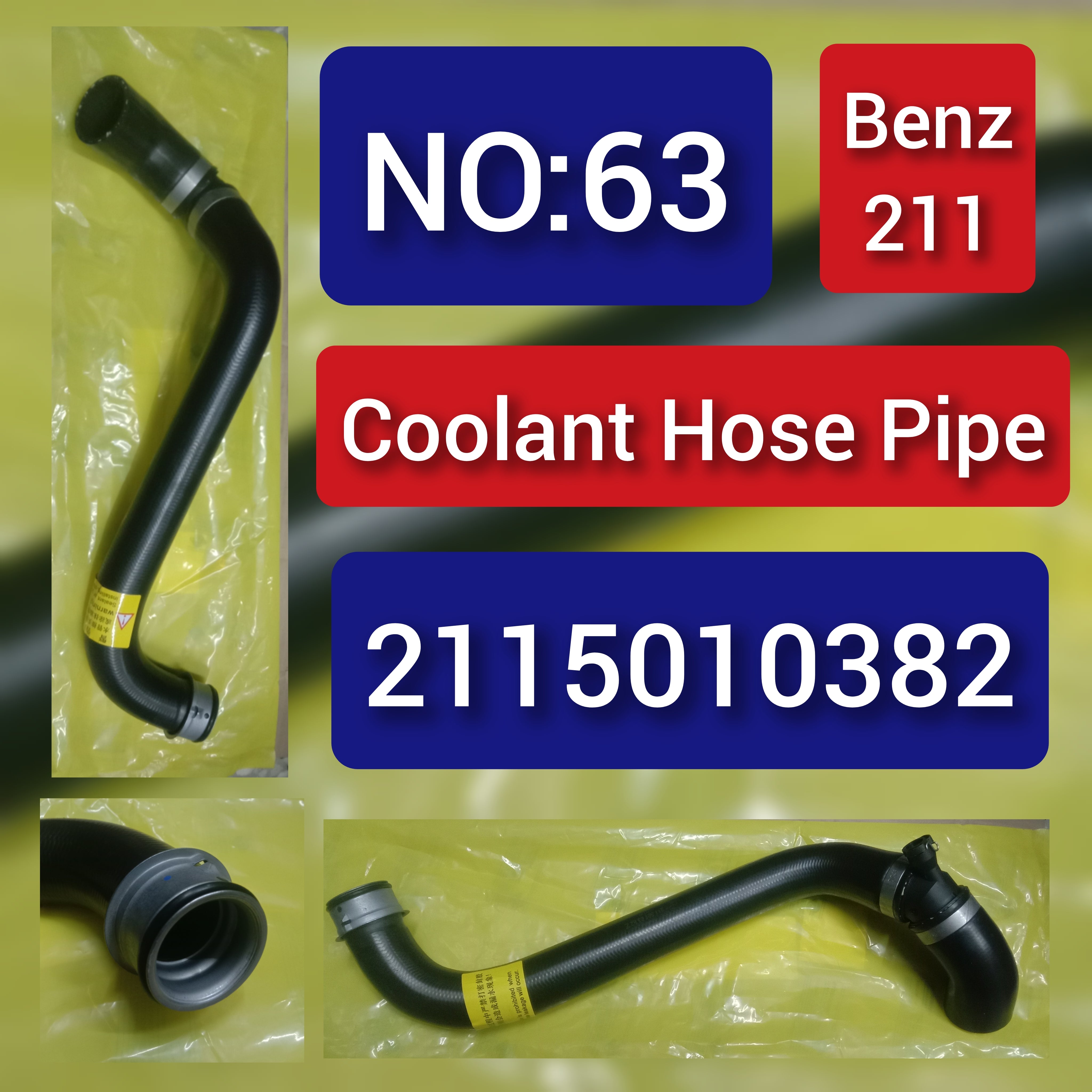 Coolant Hose Pipe 2115010382 For Mercedes-Benz E-CLASS W211 Tag-H-63