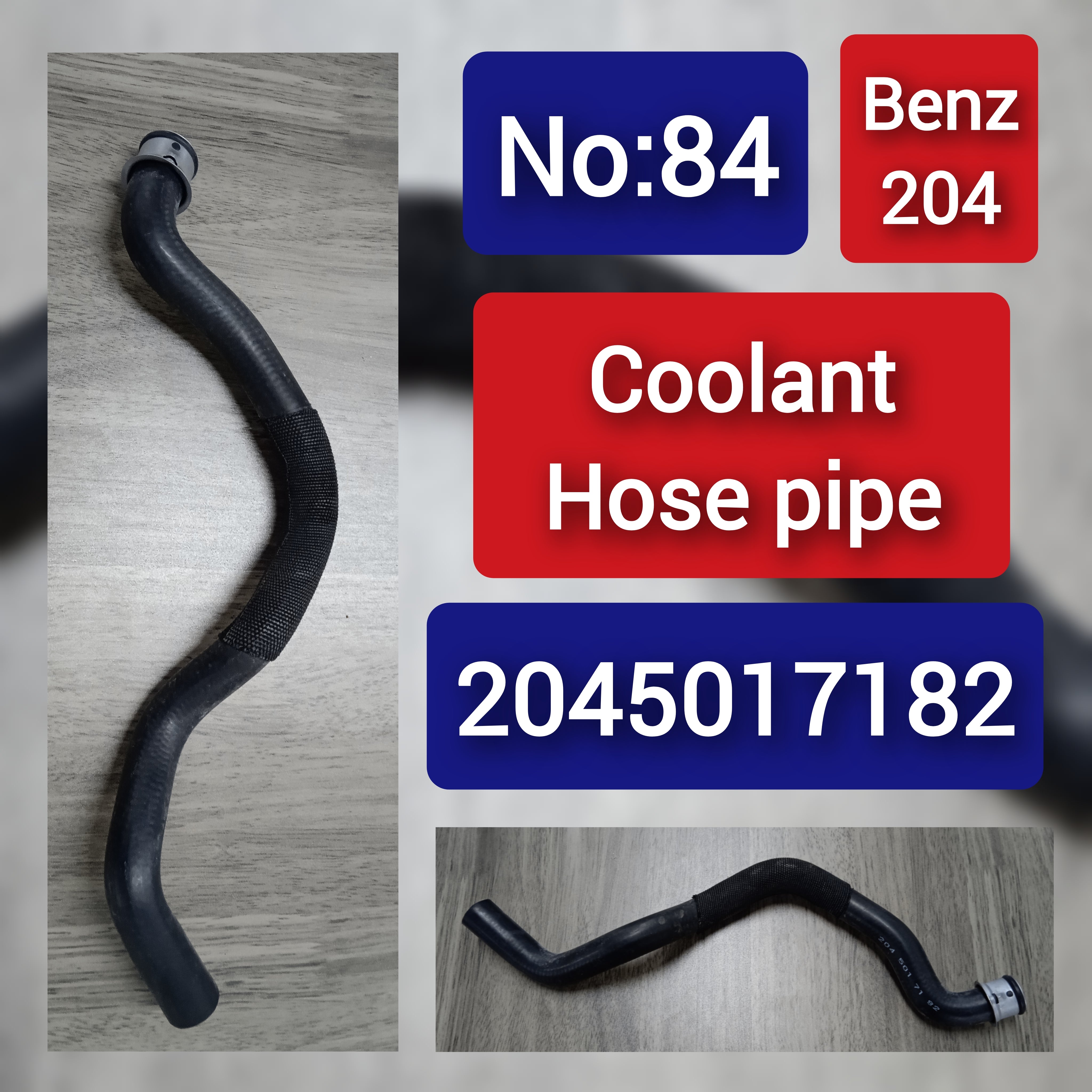 Coolant Hose Pipe 2045017182 For MERCEDES-BENZ C-CLASS W204 Tag-H-84