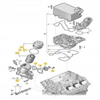 OIL Cooler 059115389G 059115389H 059115389K 059115389P Compatible With AUDI A4 A6  A8 Q5 Q7 Tag-O-66
