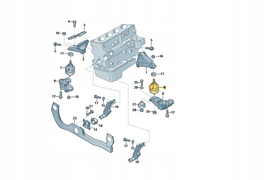 Front Engine  Mount Set Compatible With  Audi A4 Engine Mount Left 8E0199379BF  & Right 8E0199382AG
