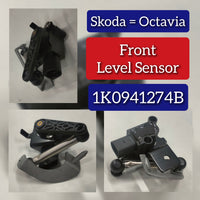 Front Headlight Level Sensor 1K0941274B  Compatible With SKODA OCTAVIA II (1Z3) | LAURA