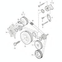 Belt Idler Pulley 94810211821 94810211820 94810211800 Compatible with PORSCHE CAYENNE (92A)