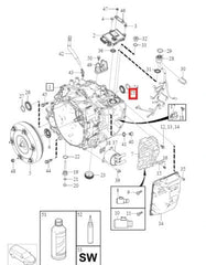 Oil Cooler Rear Differential Oil Seal 30751872 Compatible With Volvo XC60 I SUV (156)