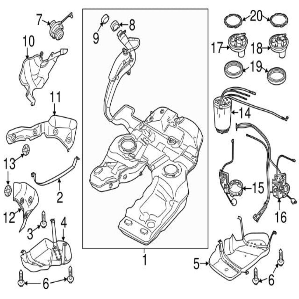 Fuel Pump 95862013215 Compatible With Porsche cayenne Tag No.51