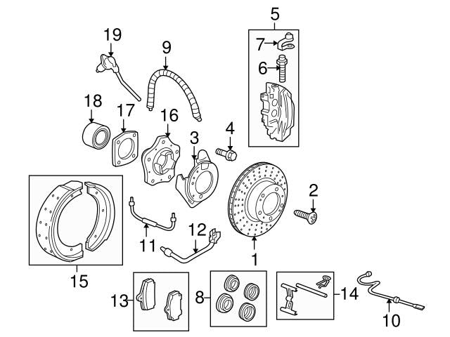 Rear Brake Pad Wear Sensor 98761267602 Compatible With PORSCHE BOXSTER 987 & BOXSTER Spyder 987