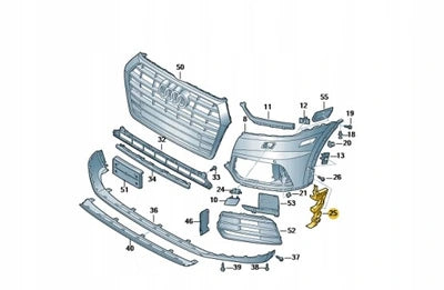 Front Bumper Brackets Left 80D807277 & Right 80D807278 Compatible With Audi Q5 (2018-2020) Tag No.176