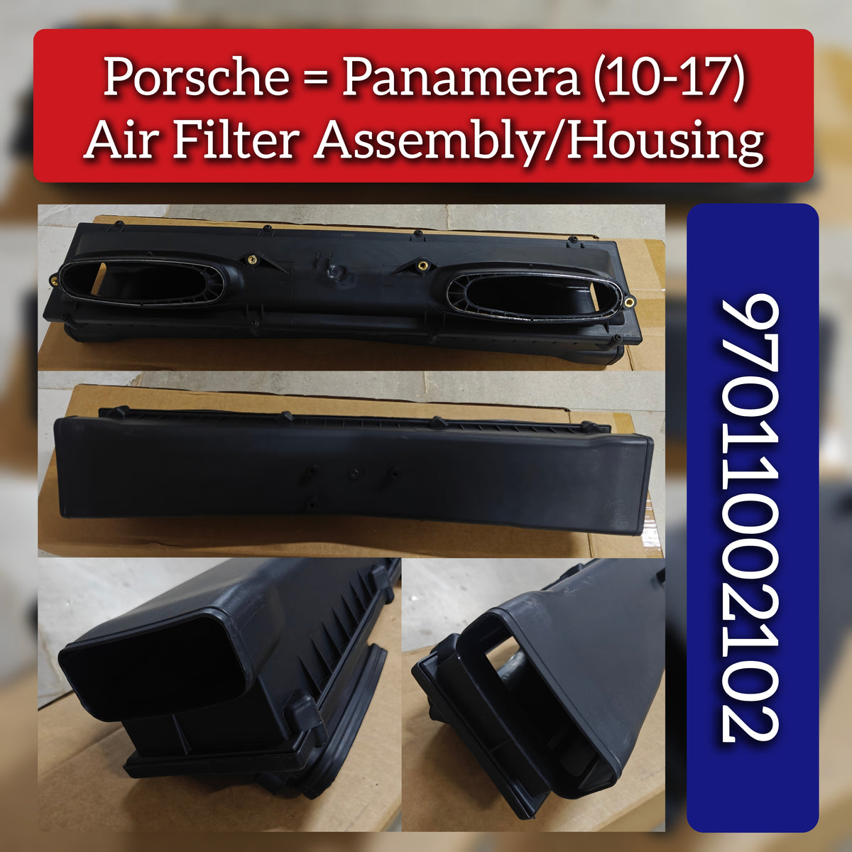 Air Filter Housing/Assembly 97011002102 Compatible With Porsche Panamera (2010-2017)