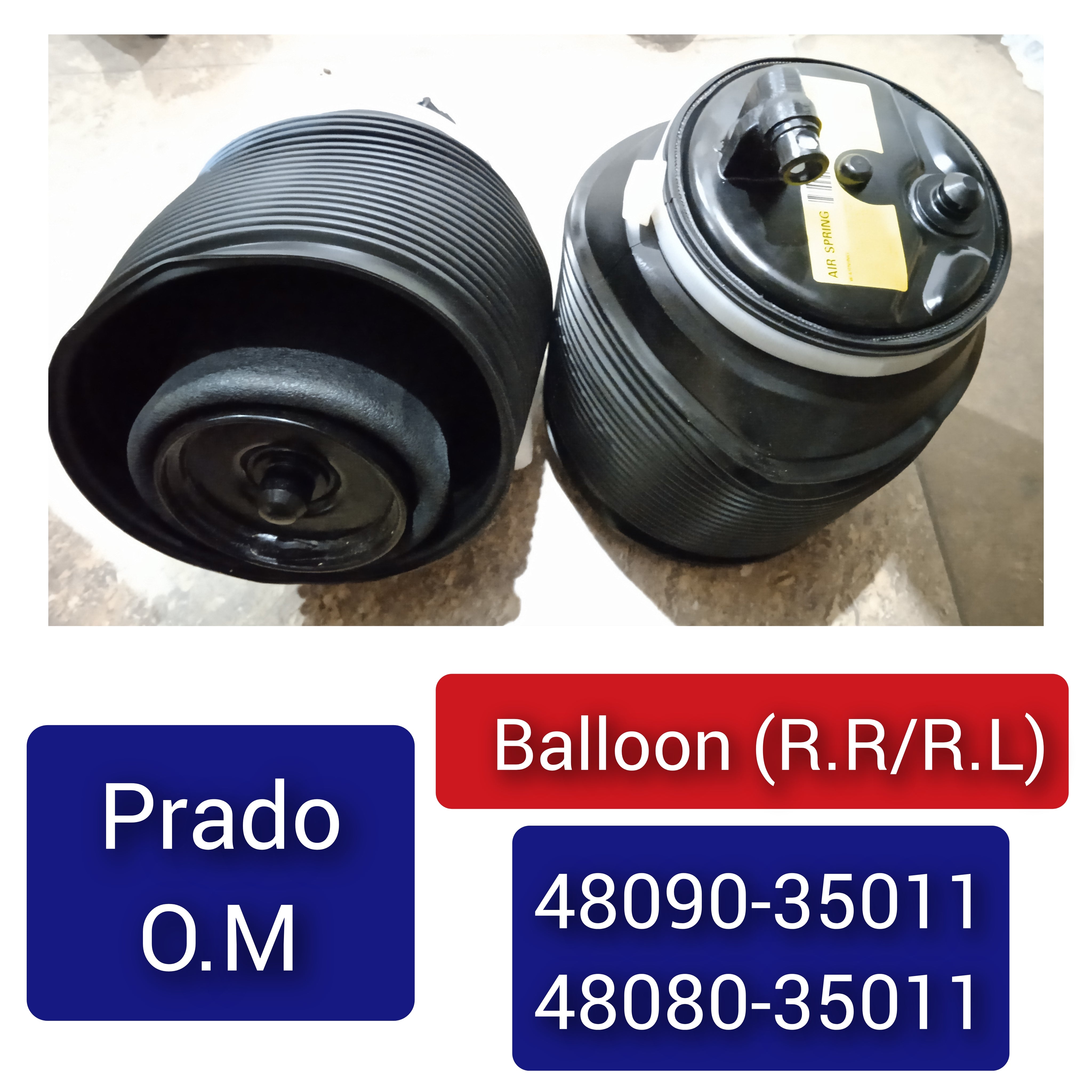 Rear Right Air Suspension Spring 4808035011 4808035020 4809035010 4809035011 Compatible With TOYOTA LAND CRUISER PRADO _J12_