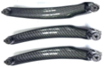 Inner pull handle (3pcs) (Carbon fiber) (RHD) Compatible With BMW E70 E71 X5 2006-2014
