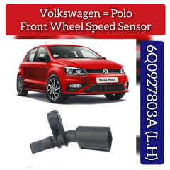 Front Left ABS Wheel Speed Sensor 6Q0927803A 6Q0927803B WHT003861 WHT003861B Compatible With VW POLO V 6R1, 6C1