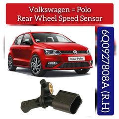 Rear Right ABS Wheel Speed Sensor 6Q0927808A 6Q0927808B WHT003862C WHT003862 Compatible With VW POLO V 6R1, 6C1
