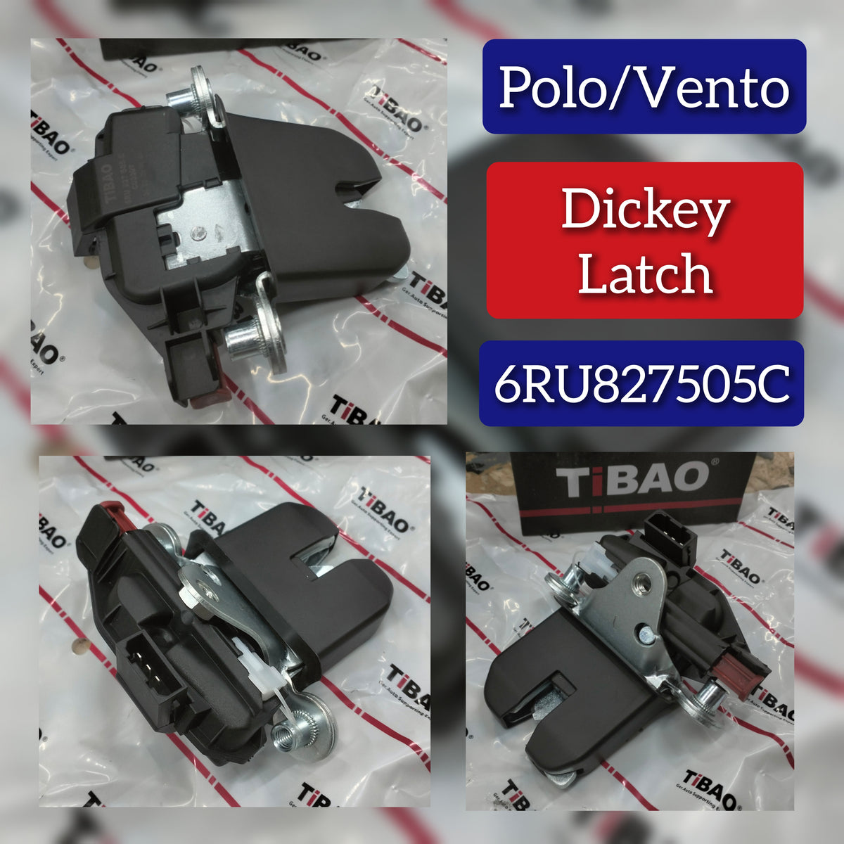 Rear Liftgate Door Lock Actuator 6R0827505C 6R0827505E Compatible With VW POLO V (6R1, 6C1) (2009-17)