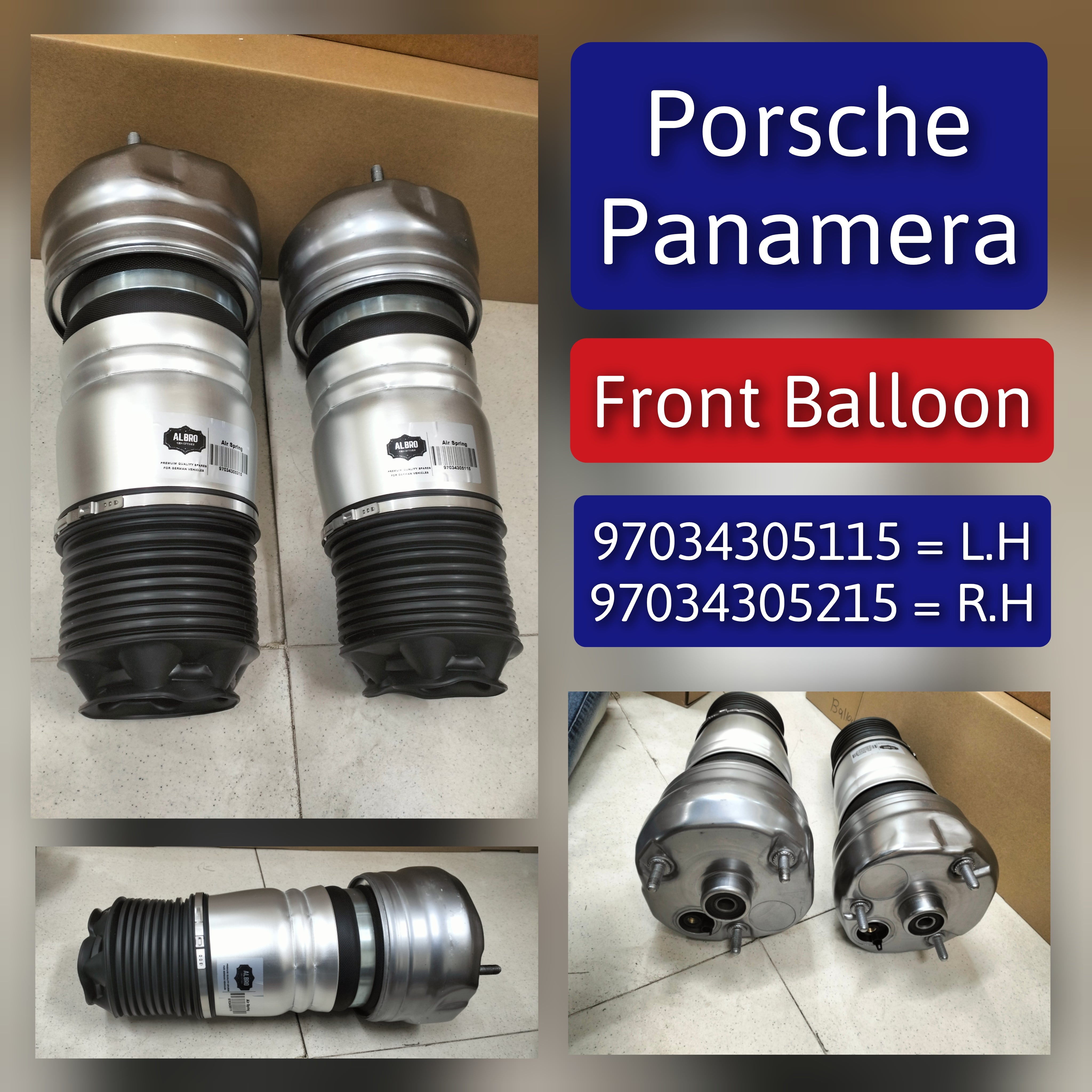 Front Left Air Suspension Shock Absorber Strut 97034305117 97034305111 97034305112 97034305114 97034305115 Compatible With PORSCHE PANAMERA (970)
