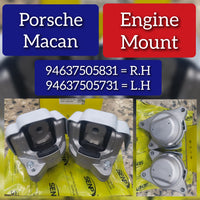Engine Mount Compatible With PORSCHE MACAN (95B)  Engine Mount Left 94637505731 & Right 94637505831
