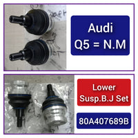 Front Lower Ball Joint (14MM) Right & Left 4G0407689A Set Compatible With AUDI A4 A5 A6 A7 Q5