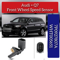 Front Left/Right ABS Wheel Speed Sensor WHT005651 WHT005651A 7P0927807 7P0927807A  Compatible With AUDI Q7 4LB