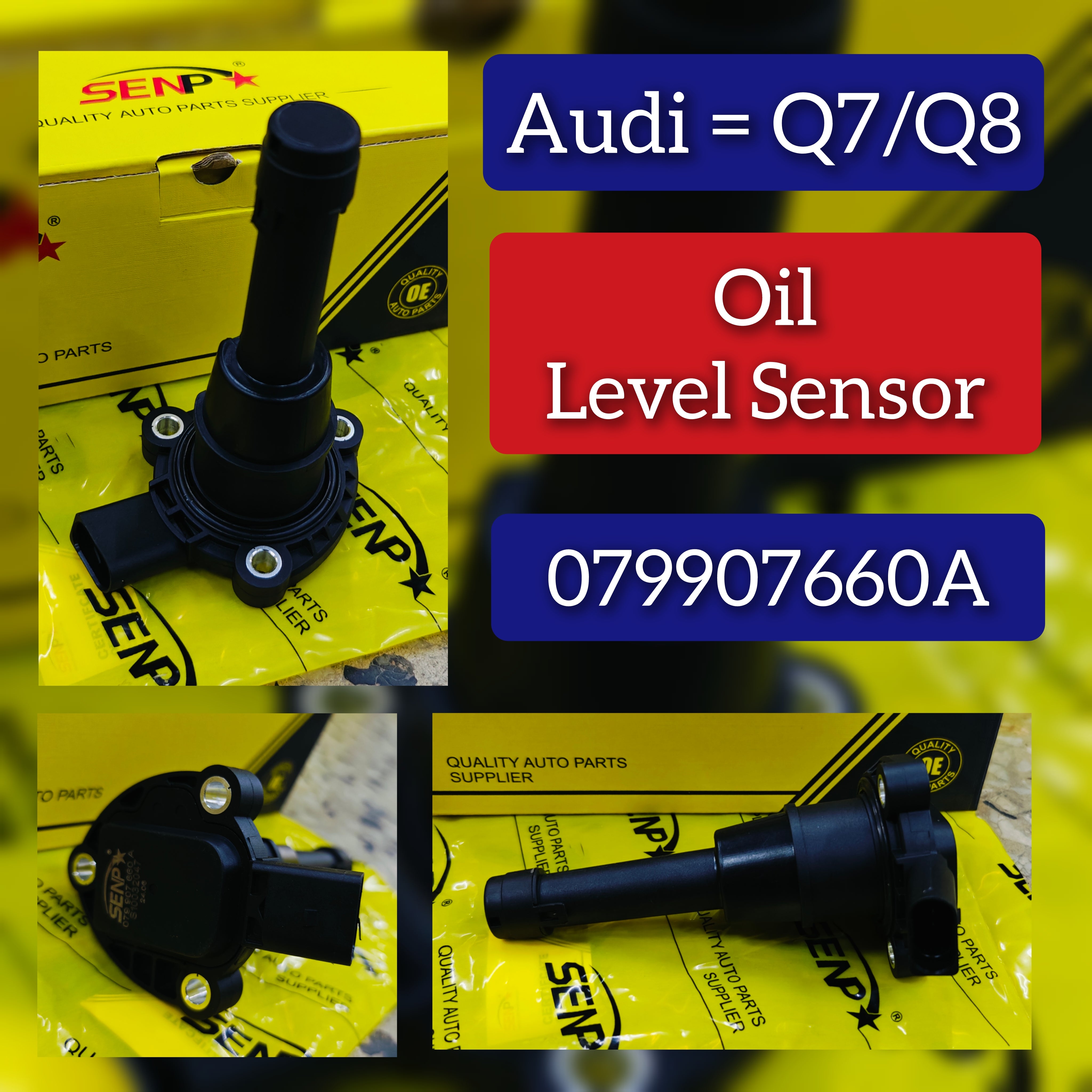 Oil Level Sensor  079907660A Compatible With  AUDI A5 A6 A7 A8 Q7